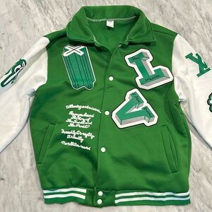 LV Green Varsity Jacket